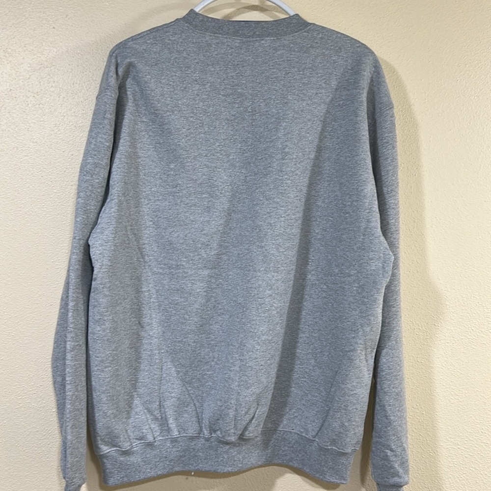 Champion Gray Crewneck Sweater with Red Print university of New Mexico - Picture 4 of 6